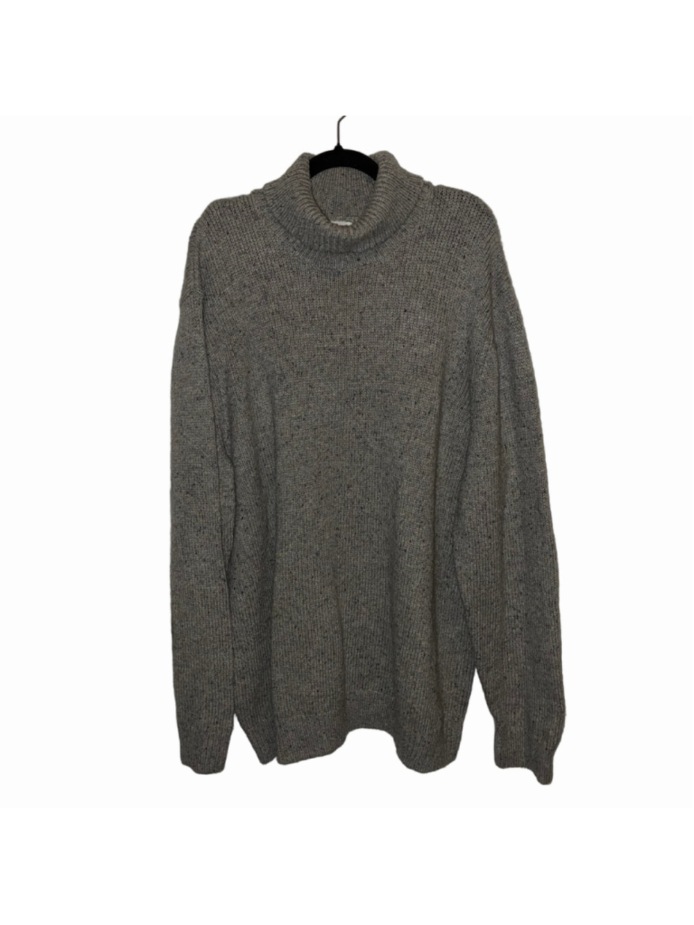 Women's Old Navy Chunky Cowl Turtleneck Sweater XXL Grey Wool Blend